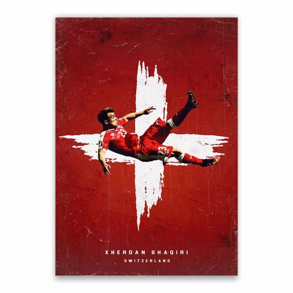 Xherdan Shaqiri Signiertes A4 Poster - Gedrucktes Autogramm Display Für Fußballfans