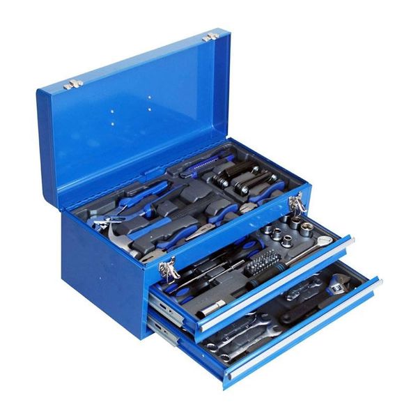 78 Piece Steel Toolbox with Tools TTOOLB-078