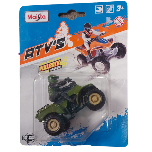 4 Wheeler ATV'S Pullback Dark Green