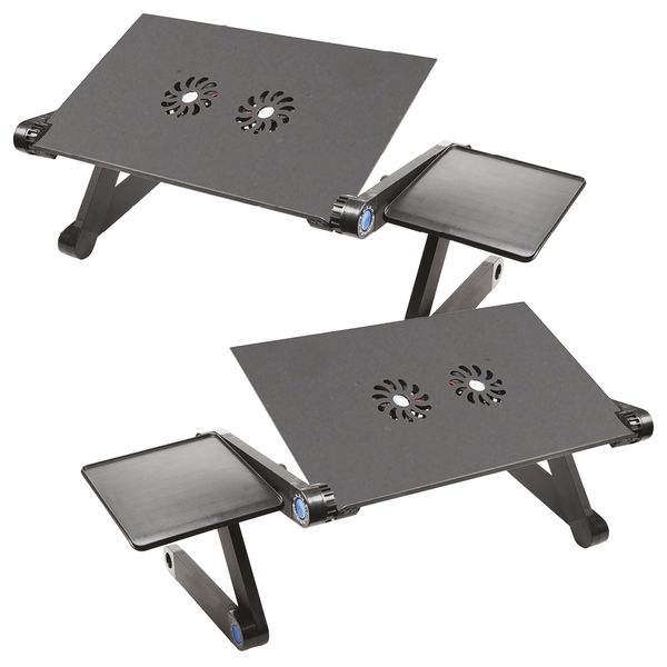 Ntech Portable Adjustable Aluminium Laptop Stand - 2 Sets