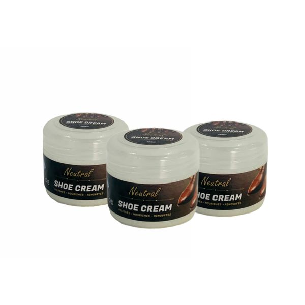 Shoe Cream - Neutral and Spotless for also Leather and Sneaker 125g x 3