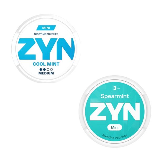 Zyn Mini Nicotine Pouches - Medium (3mg) - Mint Combo - 2 Pack