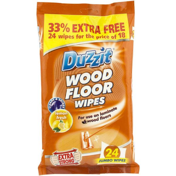 Duzzit Wood Floor Wipes 24-Pack