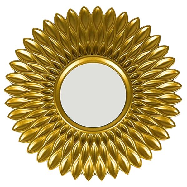 Home Decor Nordic Creative Sunflower Shaped Mirror Ornament - 25x25cm