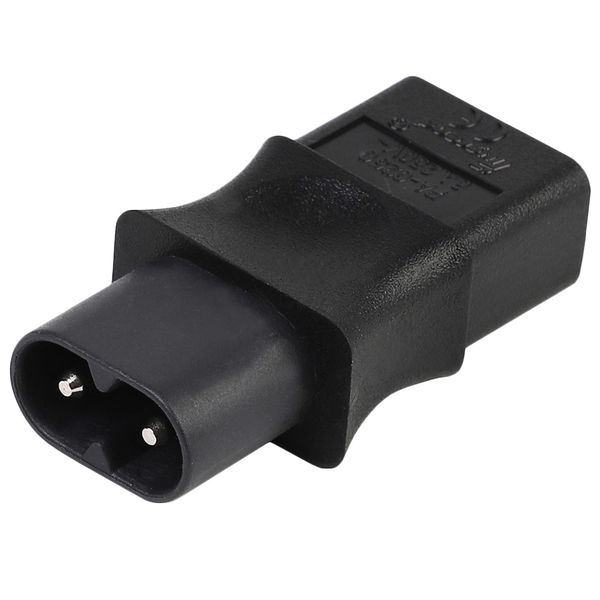 2-Pin Iec 320 C8 Male To Iec 320 C9 Female Ac Adapter Eu Converter