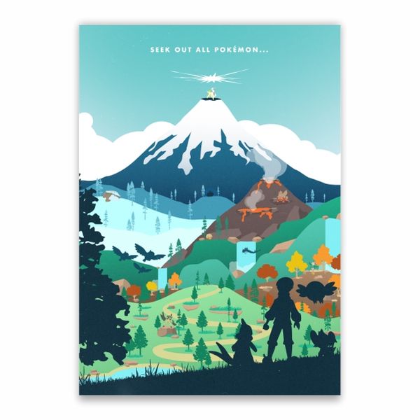 Seek Out All Pokemon Poster - A1