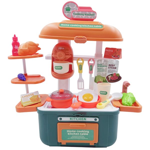 Kitchen Storage Box - Educational Toys for Toddlers - Pretend Play for Boys