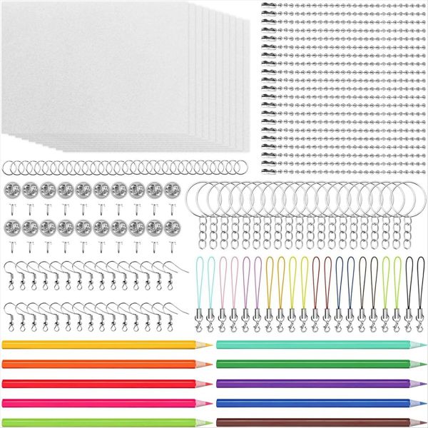 Shrink Plastic Sheet Kit W Blank Sheets Shrinky Art Paper