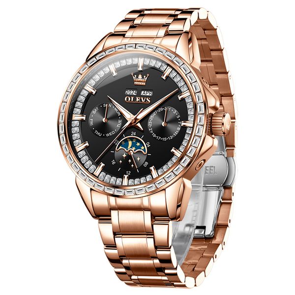 Fully Automatic Mechanical Luminous Leather Strap Watch for Men