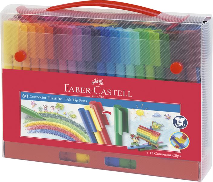 Connector felt-tip pen 60 pcs - Gift set
