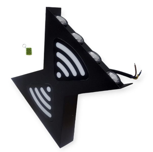 12W Double Sided LED Wall Lamp 3000K 8 LEDS + Key Chain