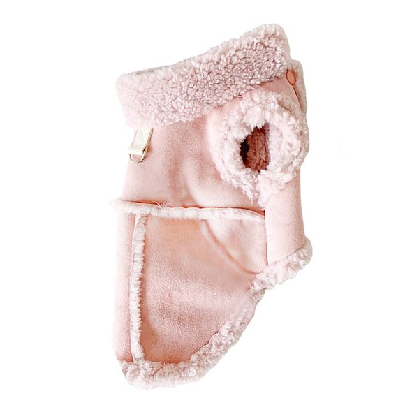 Classic Suede Pet Warm Harness Vest