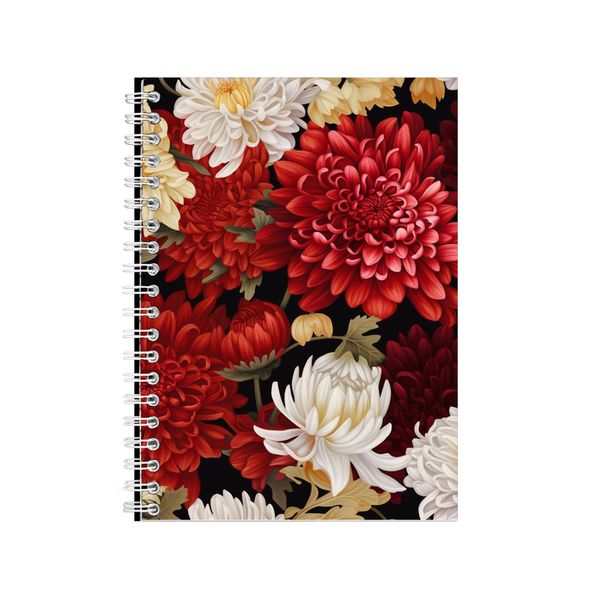 Red Carnations And White Chry Notebook Art Gift Idea Notepad Pad 114