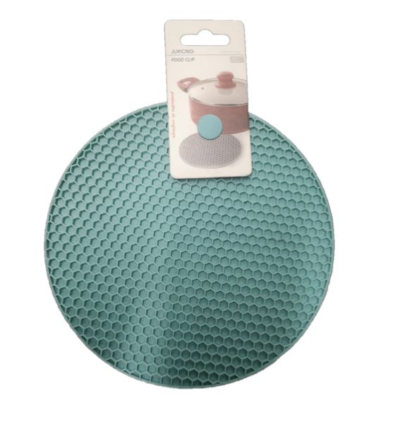 Blue Silicone Circle Pot Holde - 1 Piece