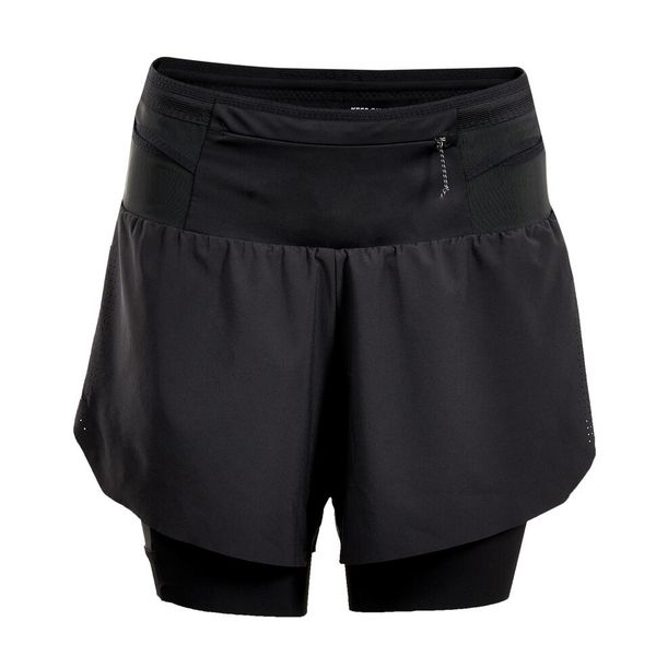 Kiprun Women's Kiprun Run 900 Ultra 2 In 1 Long-Distance Running And Trail Shorts