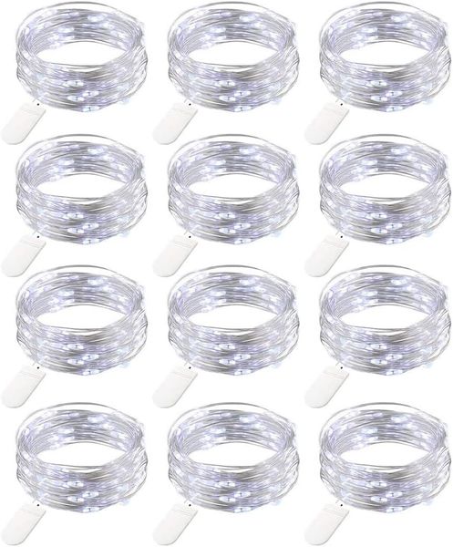 Pack of 12 LED Fairy Lights Battery Operated Lighting Firefly Light for DIY