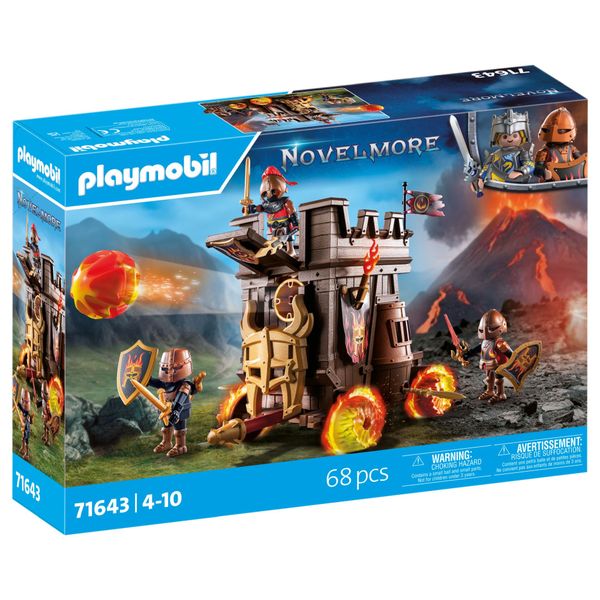 Playmobil Novelmore - Battle Wagon with Fire Cannon (68 Pieces)