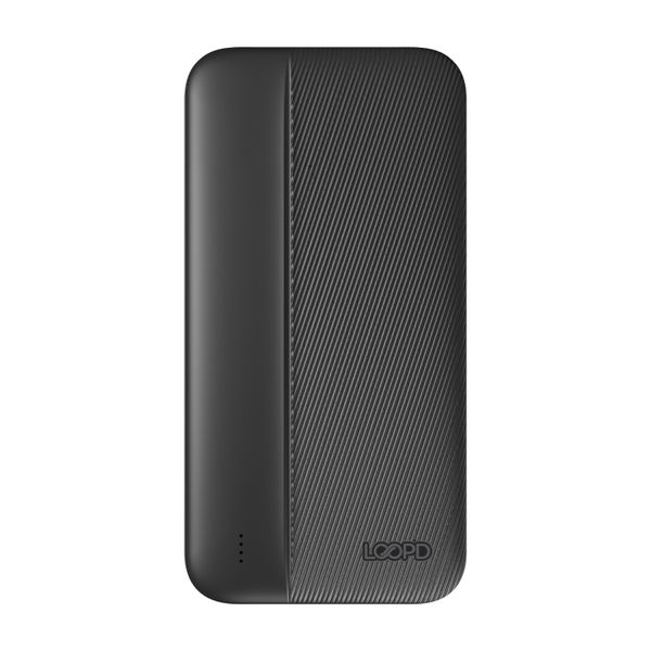 LOOP'D 20,000mAh 4LED Indicator Powerbank - Black