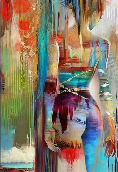 Canvas Wall Art-A Abstract Girl 3