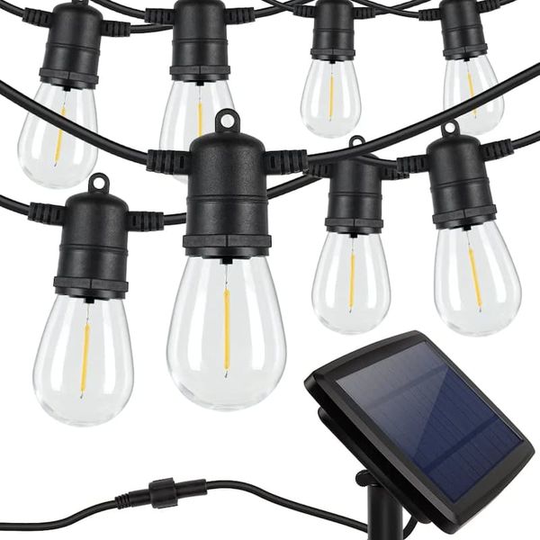 5M Vintage Solar LED Outdoor String Light Fixture