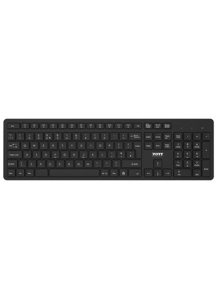 Port Wireless USB Keyboard and Mouse Pack Black