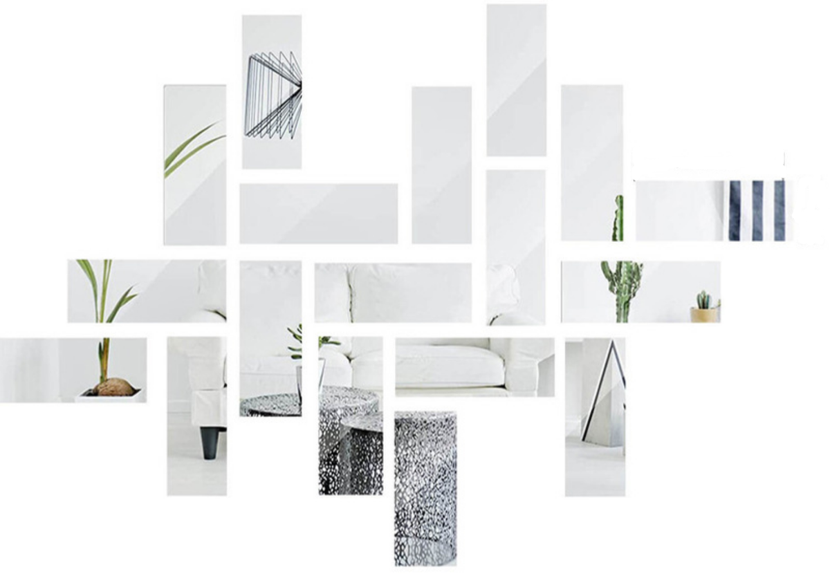 Reflect Your Style 18Piece Mirror Wall Stickers Set Shop Today. Get