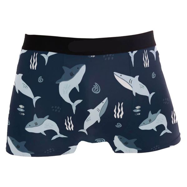 Men's Boxer Briefs Cute Whale Print Funny Printed Underwear Gifts