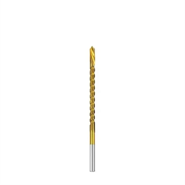 4Mm Titanium Coated Drill Bit Spiral Jagged Saw Drill Compatible with None
