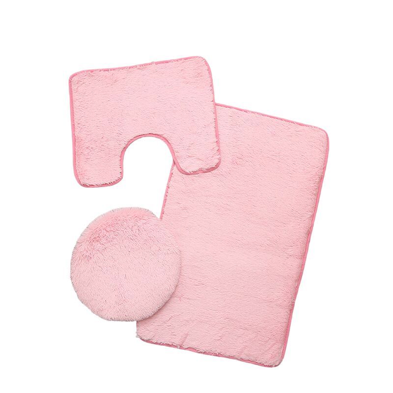 Fluffy Toilet Seat Cover & Bathroom Mat Set 3 Piece Shop Today. Get