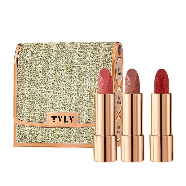 3-Piece Lipstick Set: Matte Long-Lasting Transfer-Proof