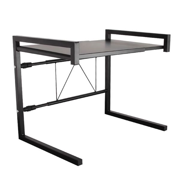 Expandable Microwave Oven Utensil Rack 2 Tier Kitchen Counter Shelf Storage