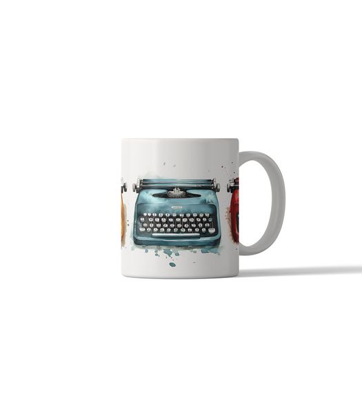 Retro Style Typewriter DSG 10 Printed Coffee Mug