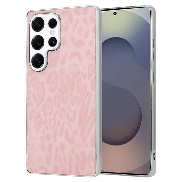Luxury Leopard Print Cover Compatible with Samsung Galaxy S25 Ultra