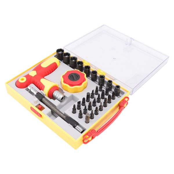 34Pieces Screwdriver Set Ratchet Kit for Phones Tablets