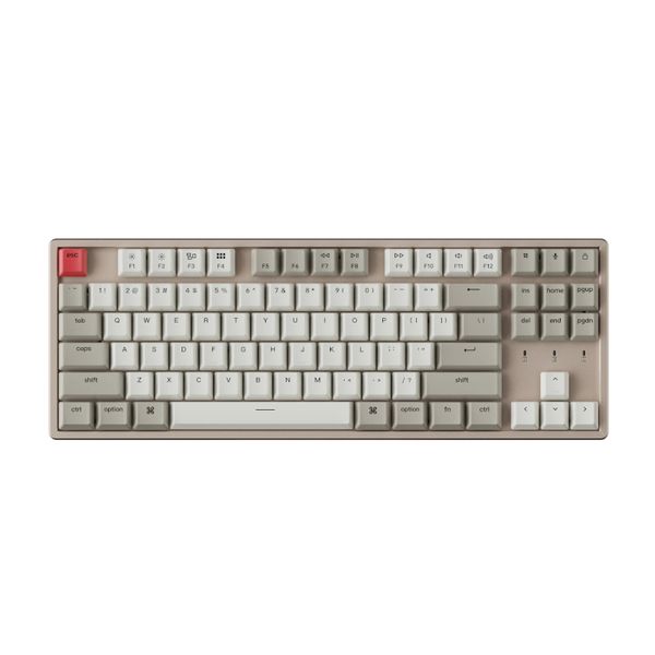 Keychron K8 87- Key Non-Backlit Wireless Mechanical Keyboard - Red Switches