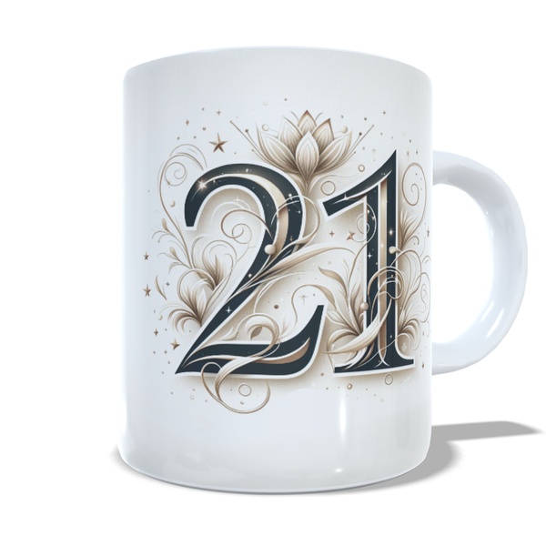 Beautiful 21st Birthday Mug