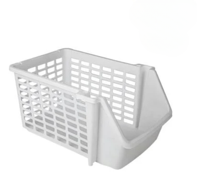 Versatile Stackable Organiser Basket 21×28×14.5 cm - Neat Home &amp; Office