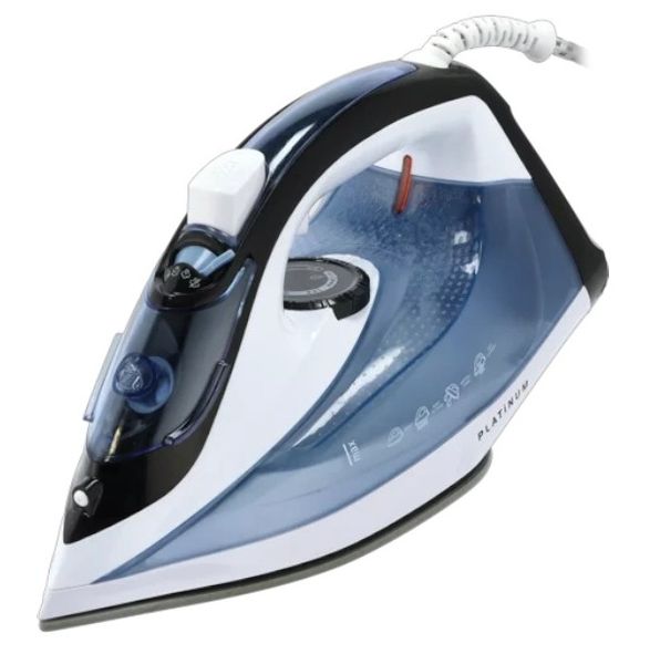 Platinum Ceramic Soleplate Burst Steam Clothes Steam Iron 2000W