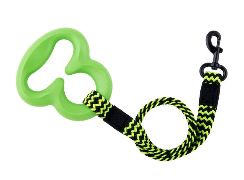 L'Chic Octobungee Elastic Leash Green