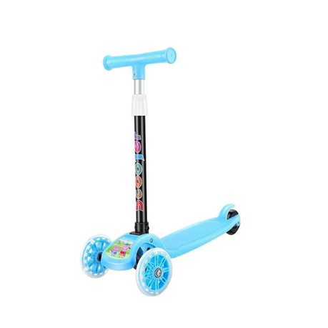 ONDL Folding Kids Scooter Tricycle Ride Toys with Flashing Light Wheels Image