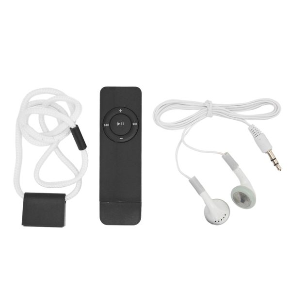 MP3 Player Lossless Sound Support Up to 64GB Mini Music for Students Black