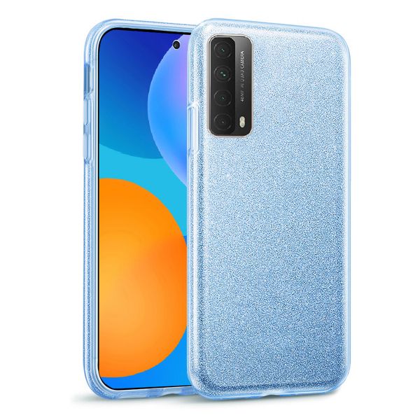 Tekron Glitter Sparkle Protective Case for Huawei P Smart (2021) - Blue