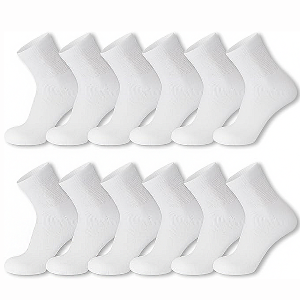 6 Pairs Bamboo Viscose Diabetic Socks Women Men Non Binding Ankle Socks