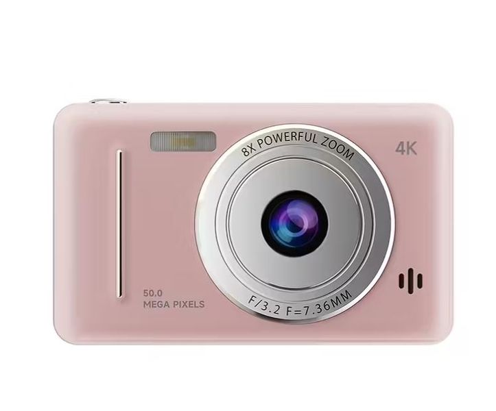 8X Zoom 4K 50M Dual Lenses Compact Digital Camera