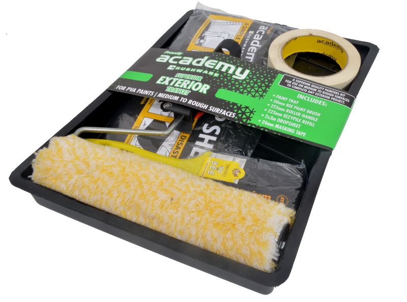 Academy Brushware Exterior Paint Kit Exterior Combo Set