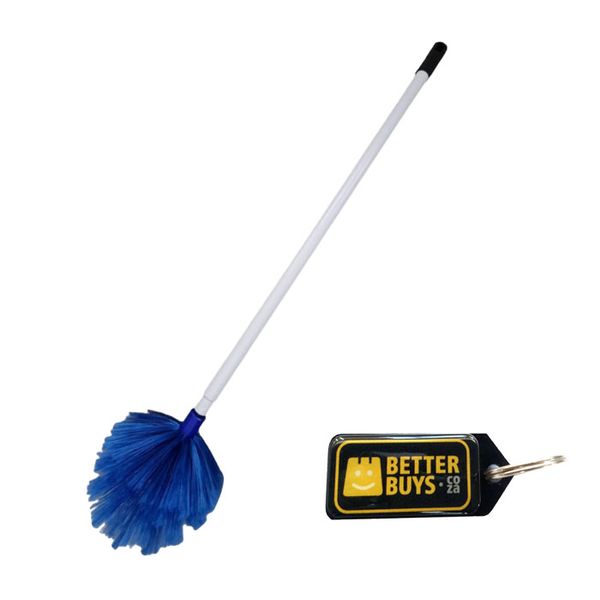 Blue Flick Flexible Duster 1.5m Extendable Length Handle &amp; Gel Key Holder