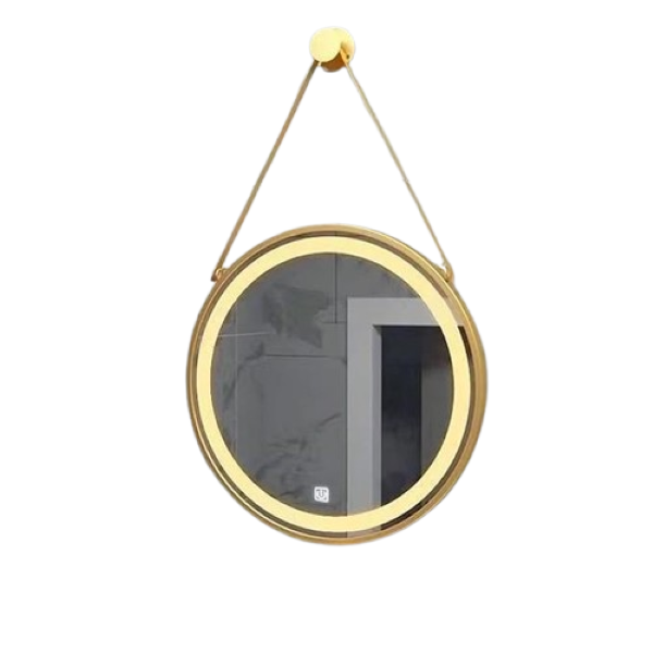 Round Dansup Bathroom Mirror with LED Lights - with Touch Control