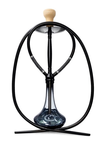 Premium 2 Pipe Medium Hookah - Blue Black