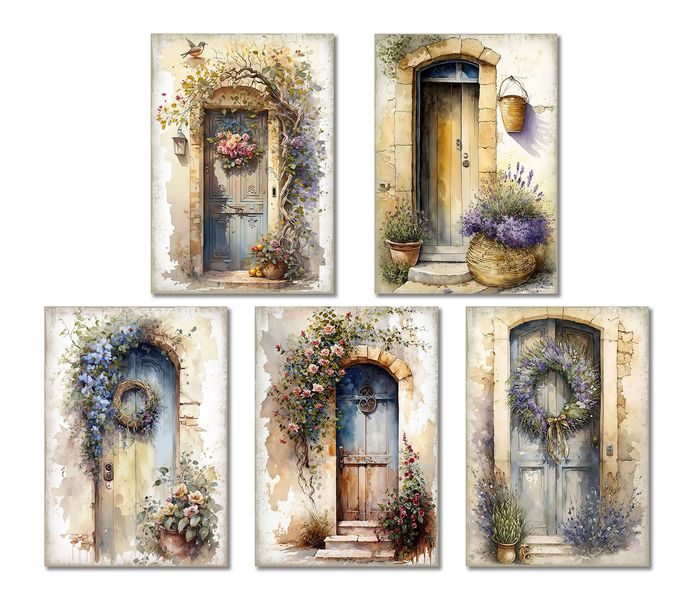 Greeting Cards - "DOORS OF PROVENCE" (5 Pack)