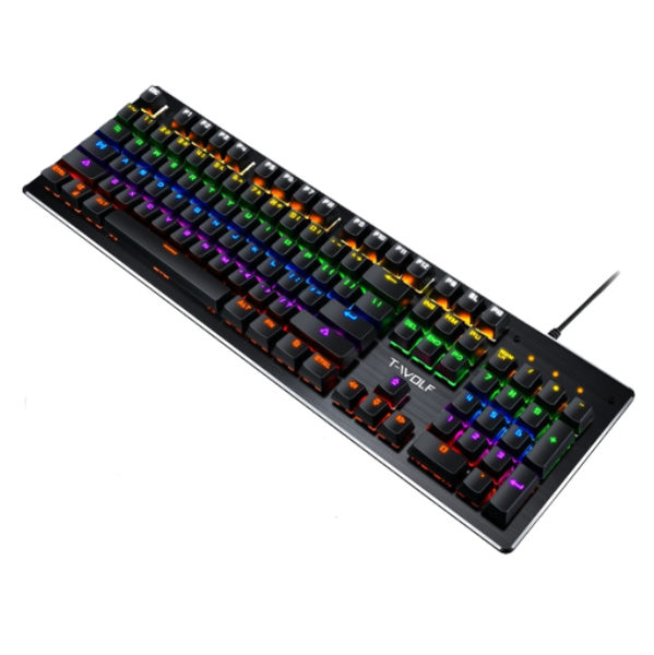 T-WOLF "T70" Wired Mechanical Backlit Gaming Keyboard